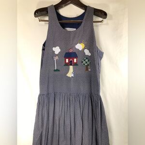 School Patriotic Handmade Sleeveless Dress Pit To Pit In Pictures
